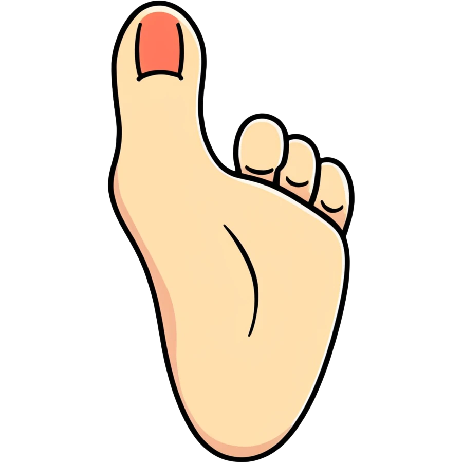 Foot with a middle finger emoji