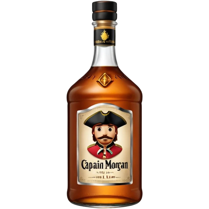 Bouteille de Captain Morgan, 1 l emoji