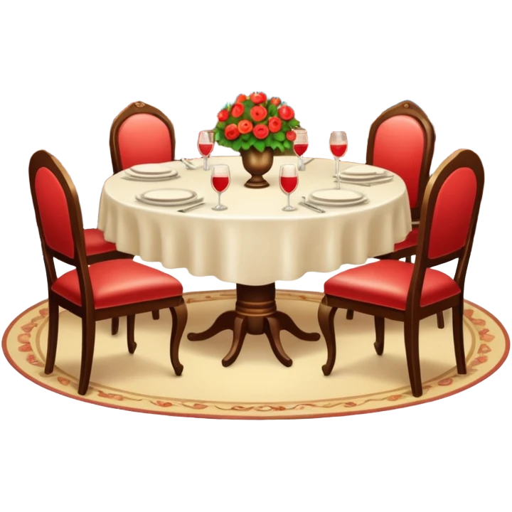 Beautiful special shiny gorgeous romantic vintage dinner table emoji