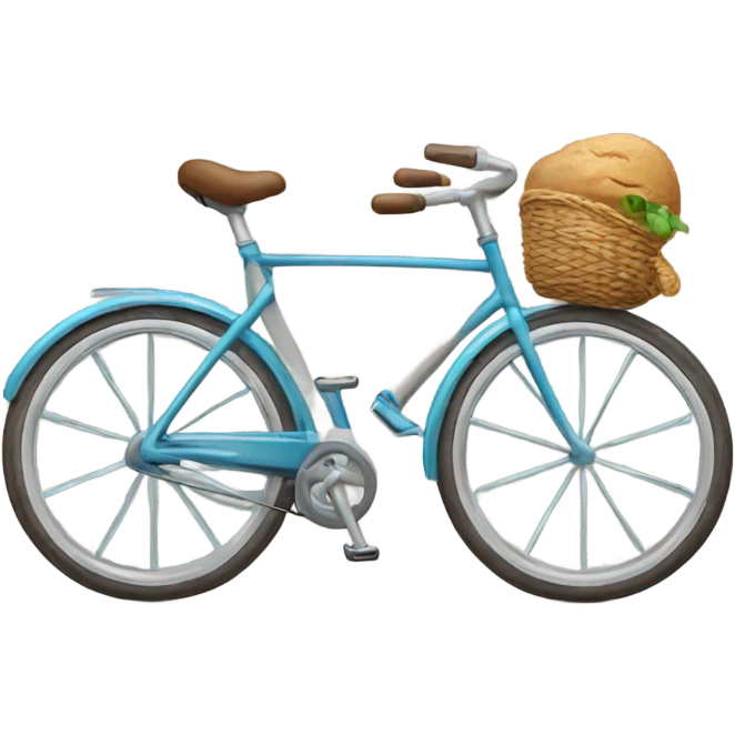 bicycle saying goodbye emoji