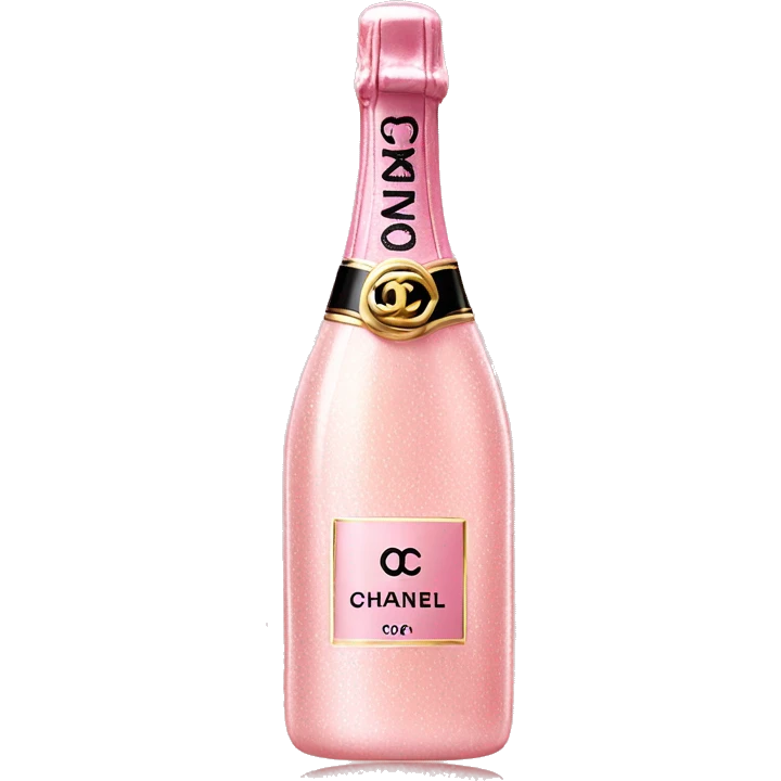 Pink Chanel champagne  emoji