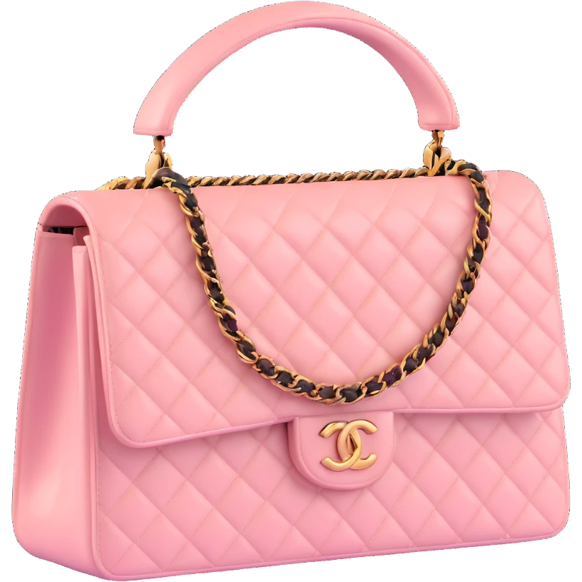 Light pink Chanel bag emoji