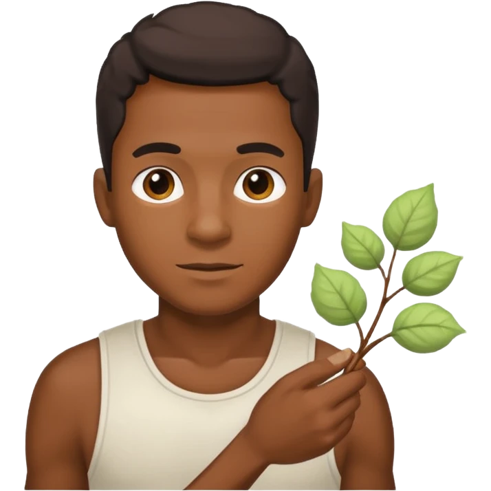 black man picking cotton emoji