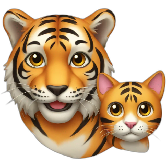 tiger and cat emoji