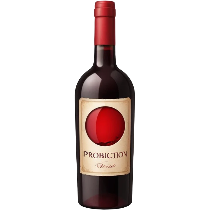 I want an emoji that describes that no drinks allowed but with wine emoji