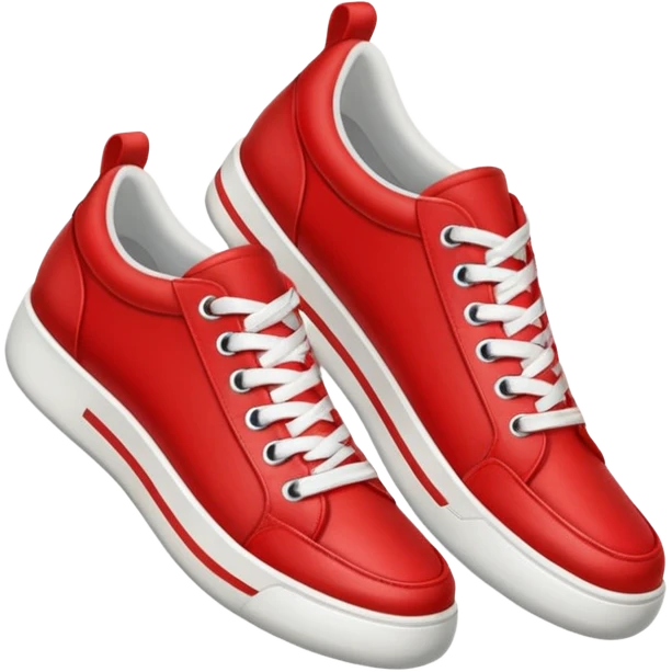 a pair of sneakers: rojos emoji