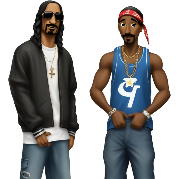 Snoop dogg with Tupac emoji