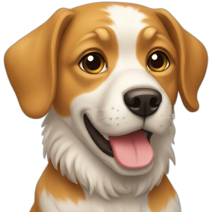 Chat sur chien emoji