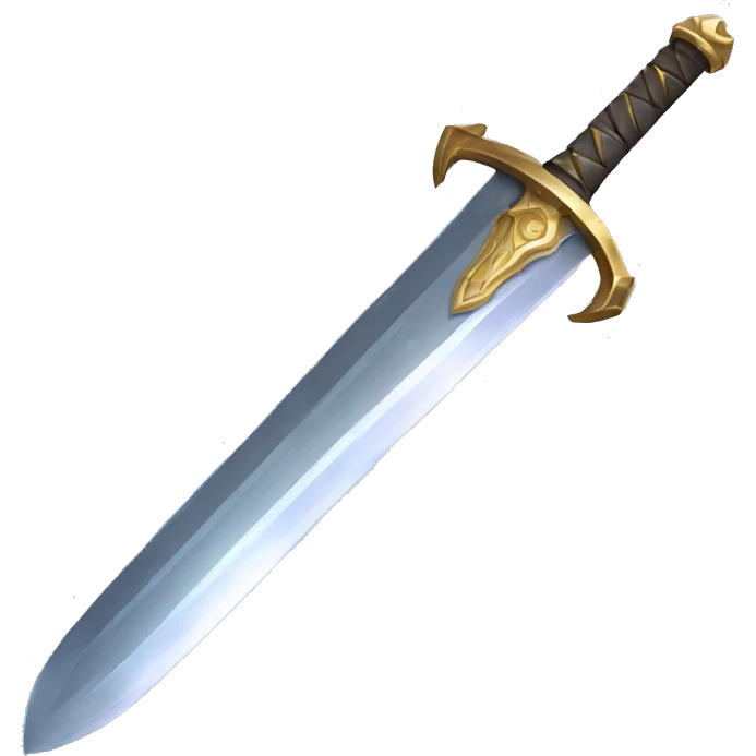 shiny sword emoji