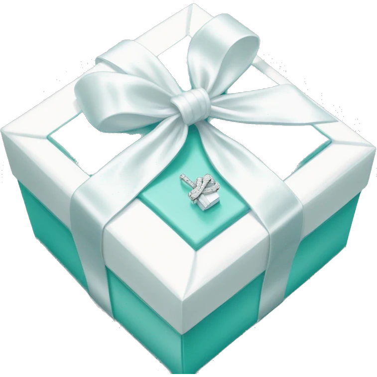 Tiffany and co. Box with big white bow emoji