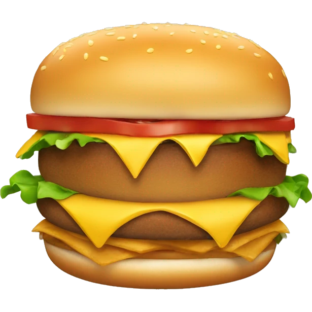fat guy earing burger emoji