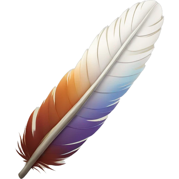 Feather on foot emoji