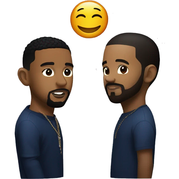 Kendrick Lamar and Drake emoji