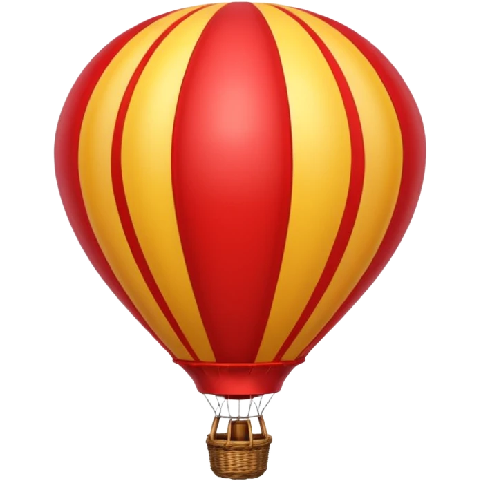red hot air balloon emoji