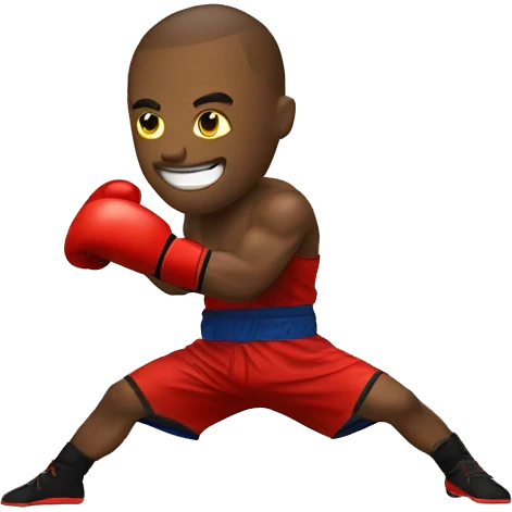 High kick boxing emoji