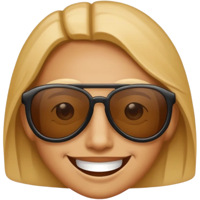 Smile face and upside down sunglasses emoji