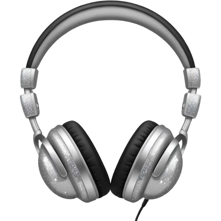 sparkly headphones emoji
