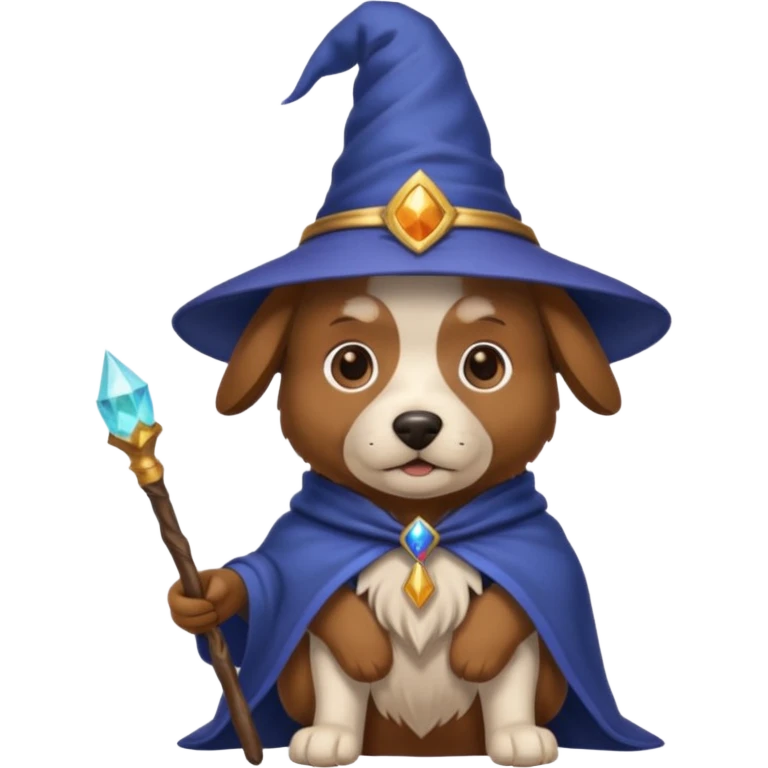 Dog wizard emoji