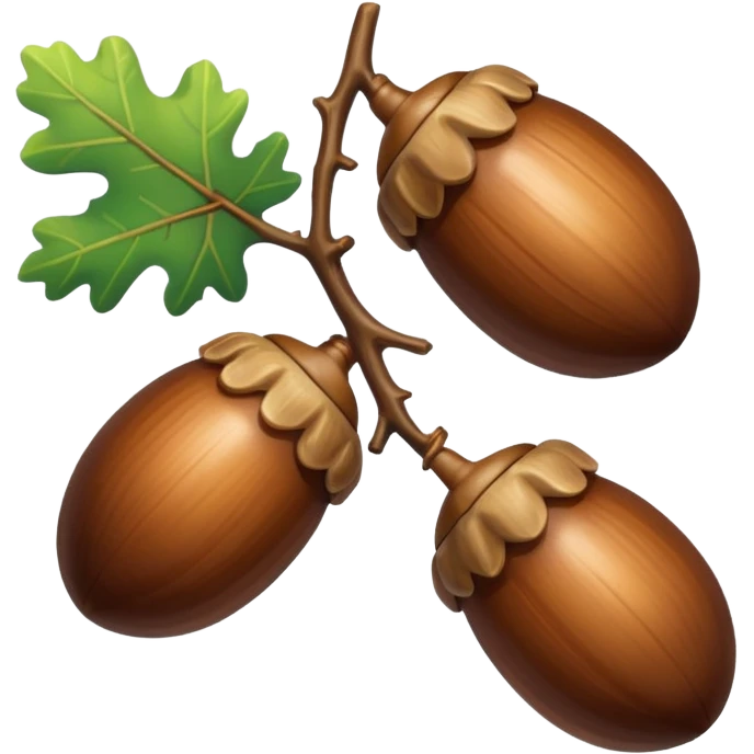 oak acorns emoji