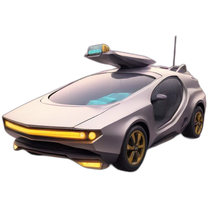 futuristic cyberpunk car emoji