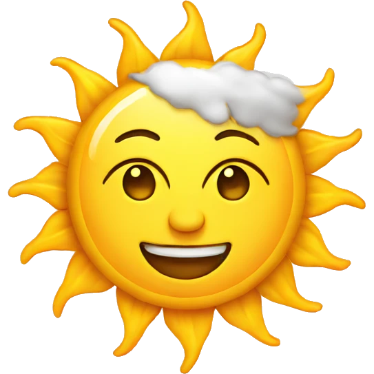 Sun cartoons emoji