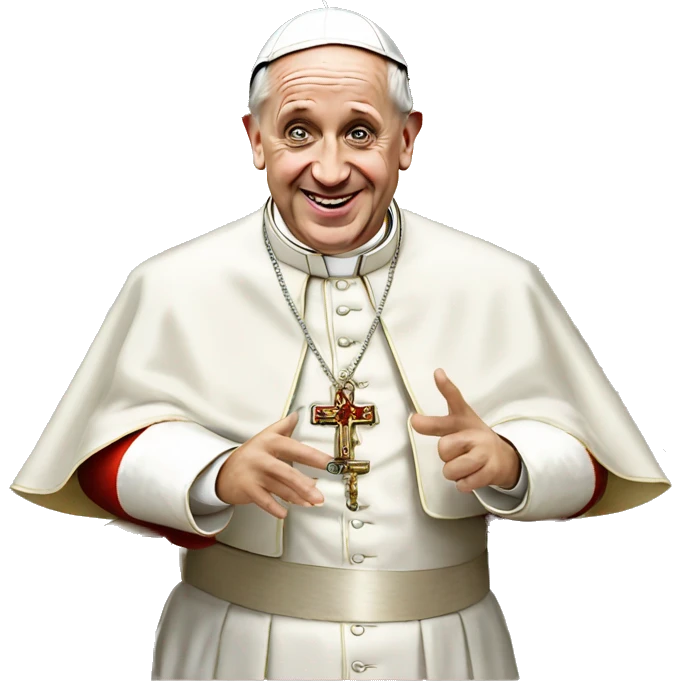 pope francis hello emoji