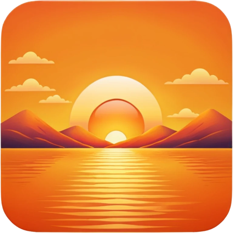 sunset emoji