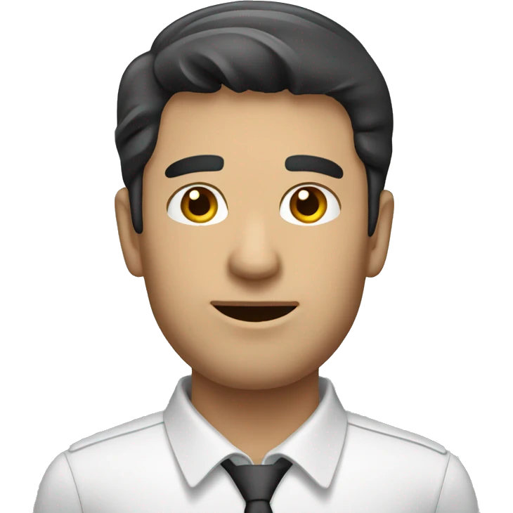 sales man with dark hair emoji
