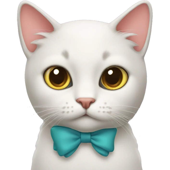 Cat with bow emoji