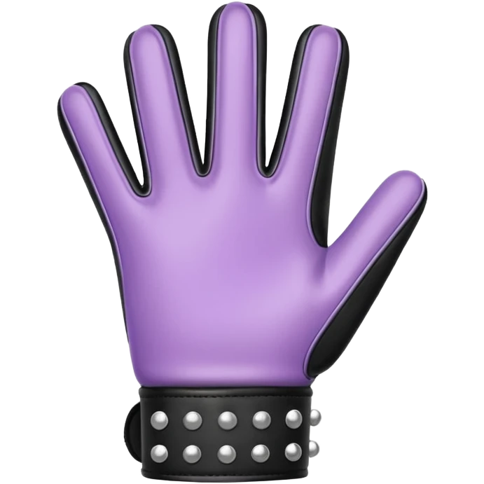 pastel emo black glove with studs emoji