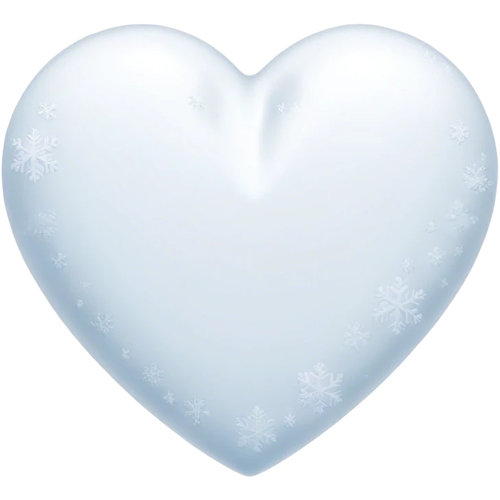 Snow heart emoji
