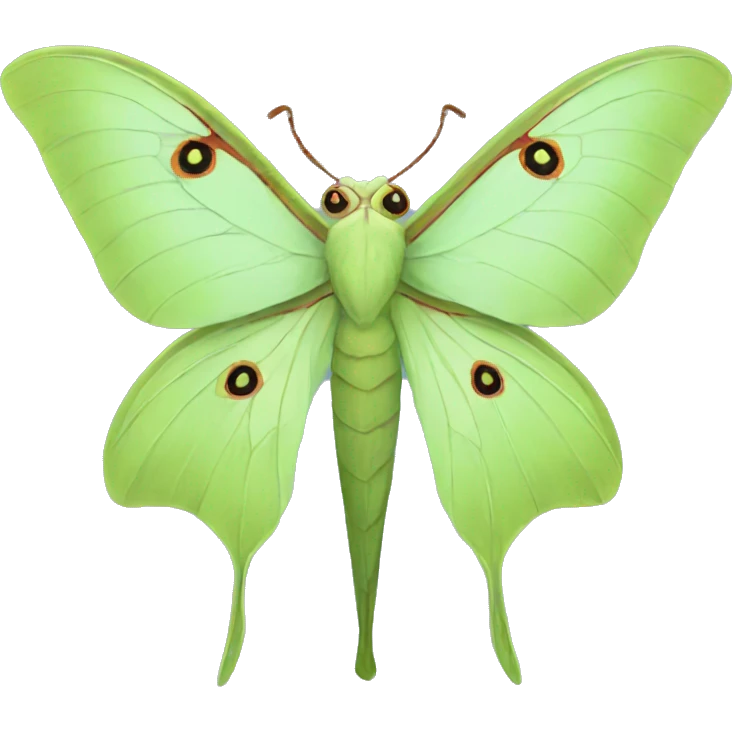 luna moth emoji