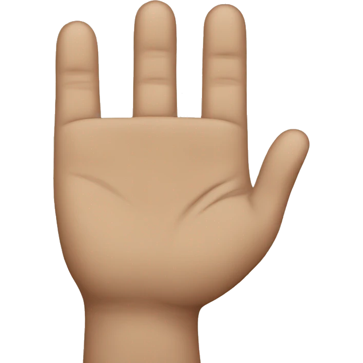 three last fingers  emoji