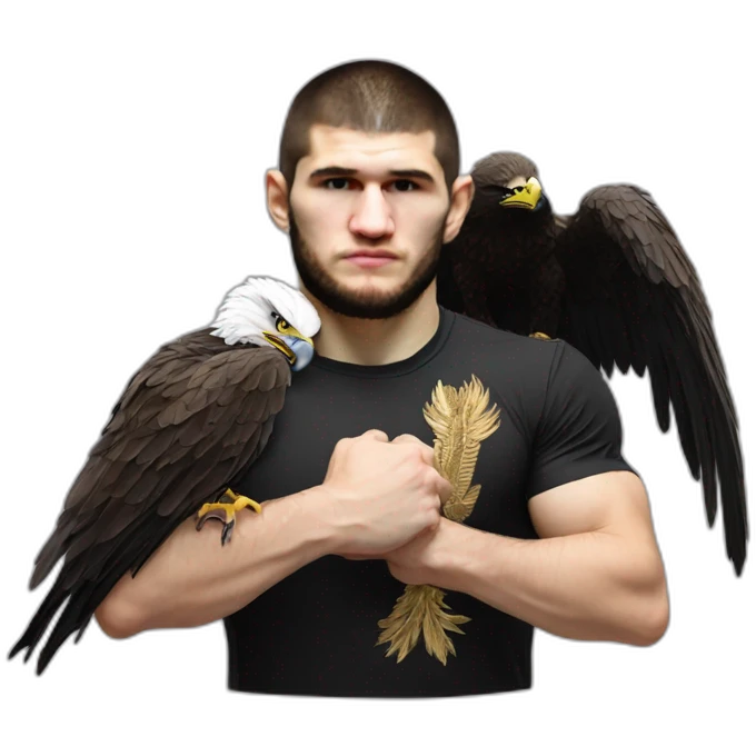 Khabib nurmagomedov with eagle emoji