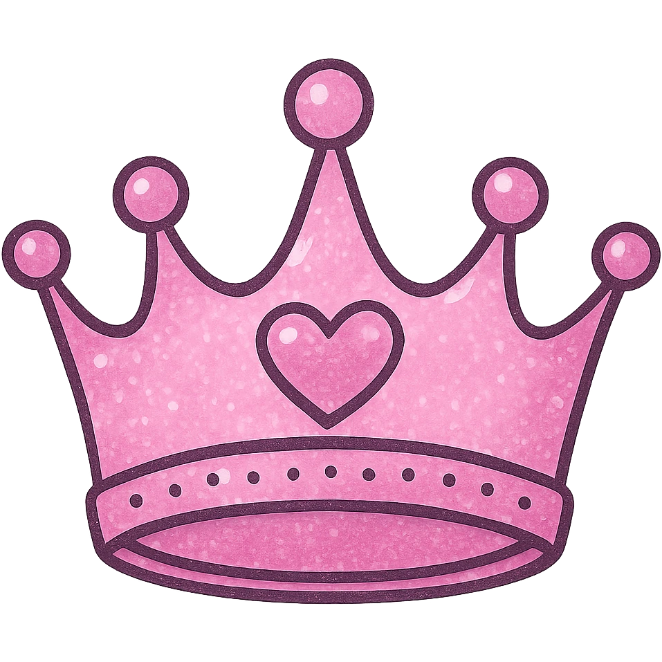Girly crown remove background emoji