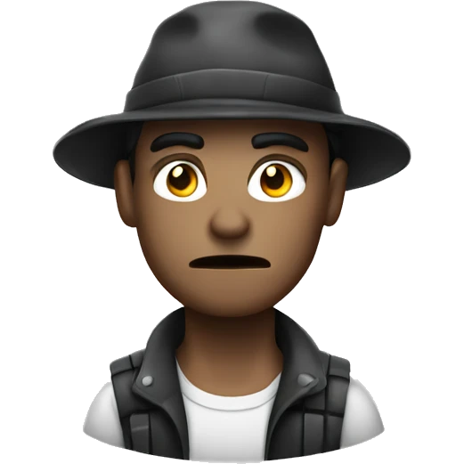 robber unhappy without money ios emoji