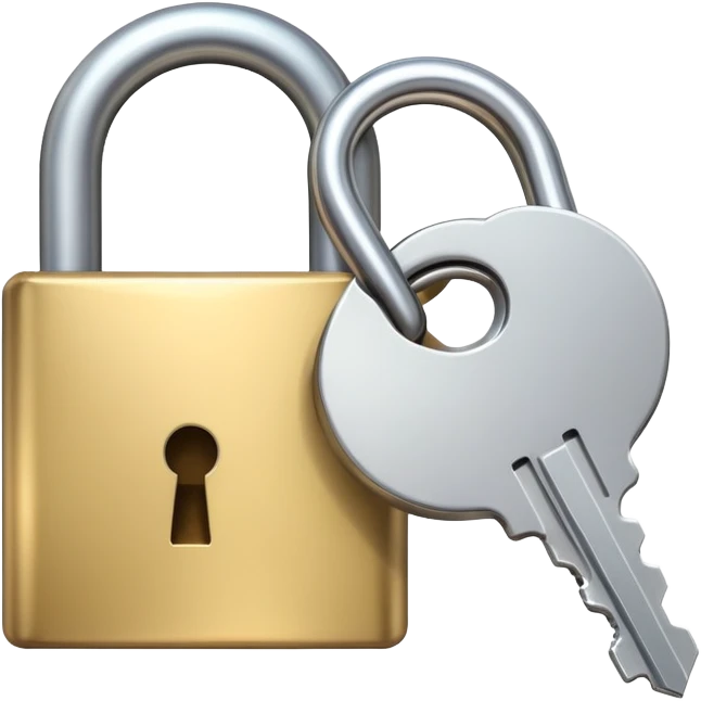 key and lock emoji