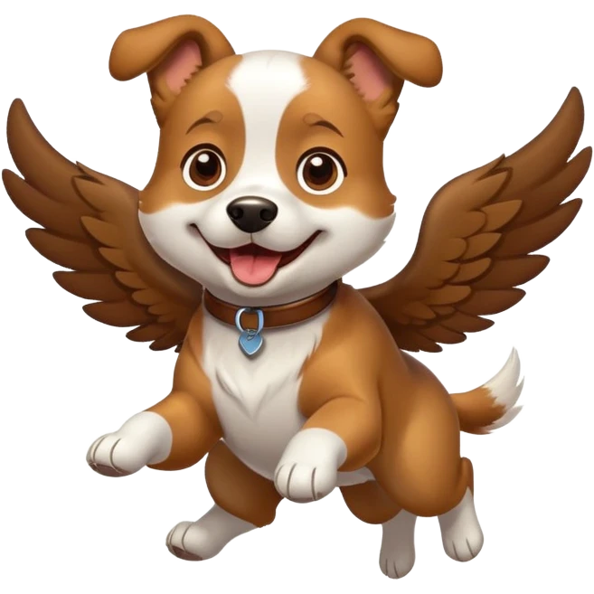 Perro volando  emoji