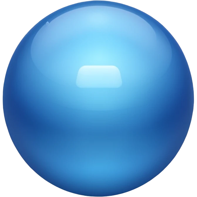 BLue color ball emoji