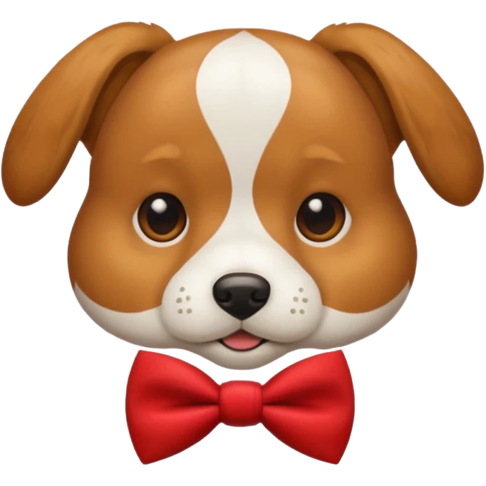 Dog with a bow tie emoji