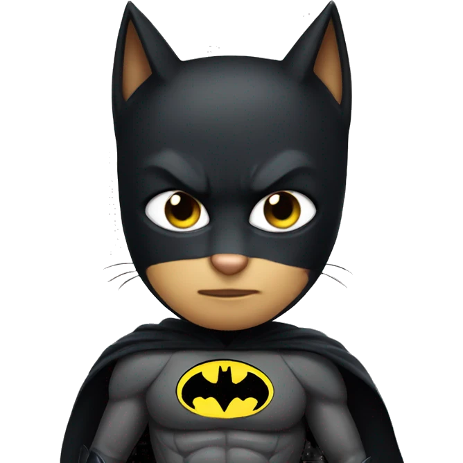 Cat as Batman  emoji