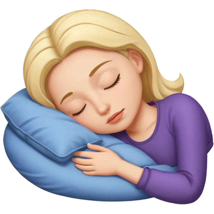 woman sleeping emoji