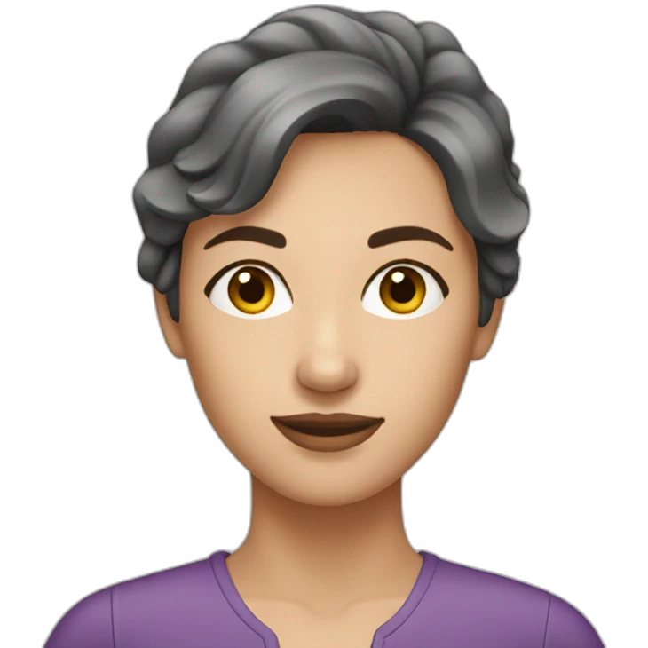 caucasian brunette woman emoji