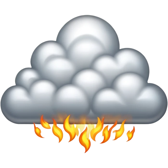 silver fire emoji