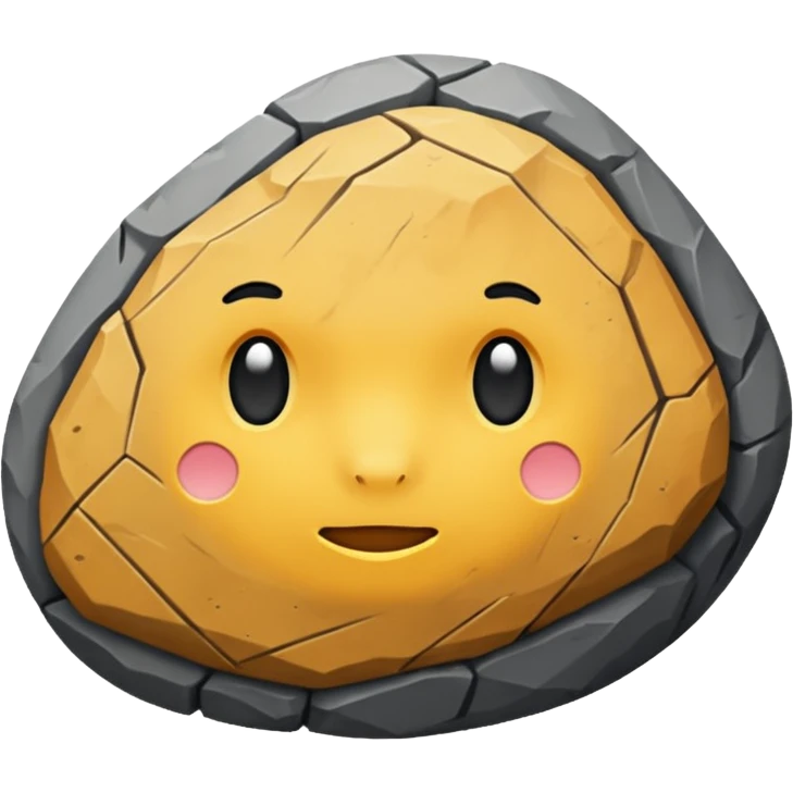 generate me a simple rock without face emoji