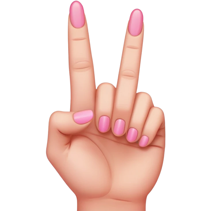 pink middle finger emoji