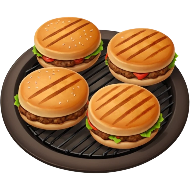 a plate of meat patties emoji
