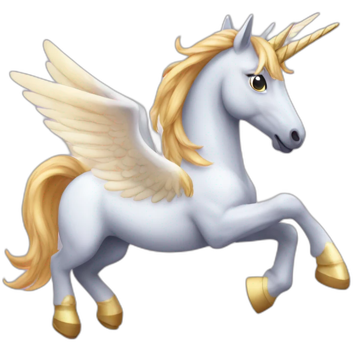 pegasus with an unicorn emoji