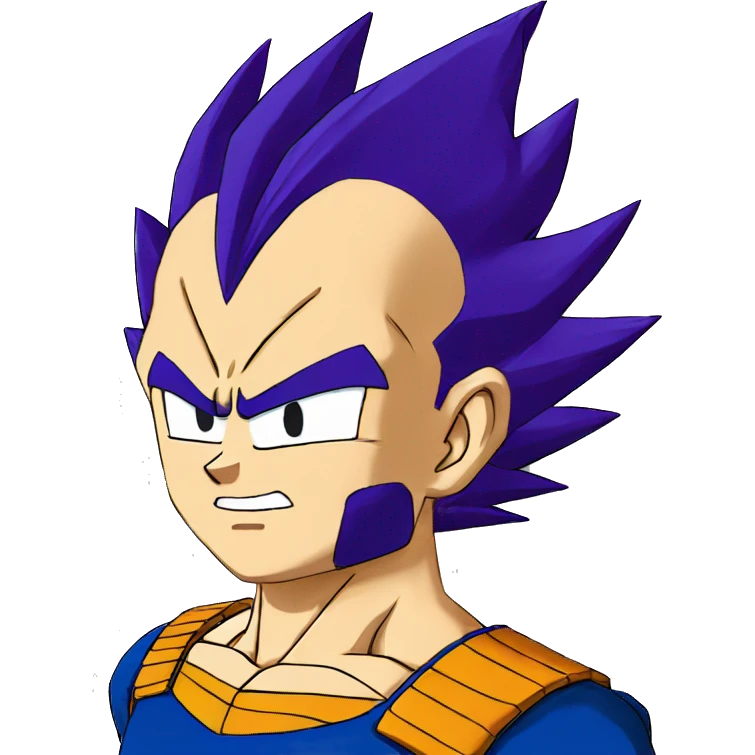 Vegeta dragon ball emoji