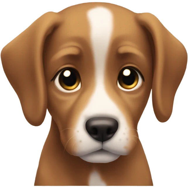 a puppy eyes boy emoji